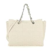 Gewatteerde Logo Geborduurde Tas Ermanno Scervino , White , Dames