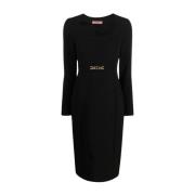 Zwarte Jurk voor Dames Aw23 Twinset , Black , Dames