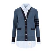 Stijlvolle Cardigan voor Heren Thom Browne , Blue , Dames