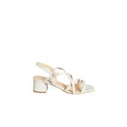 Off White Leren California Sandalen Anaki , White , Dames