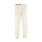 Straight Trousers Fabiana Filippi , White , Dames