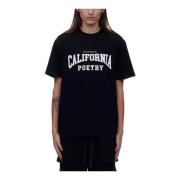 California Poetry Varsity T-Shirt Nahmias , Black , Heren
