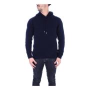 Blauwe Hoodie Tagliatore , Blue , Heren