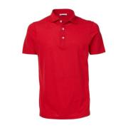 Fashion Fit Polo Shirt Gran Sasso , Red , Heren