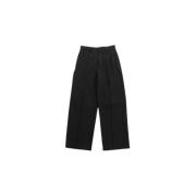 Zwarte Wol Rechte Snit Broek Ambush , Black , Heren