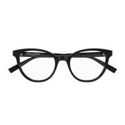Essential Cat-Eye Brilmontuur Saint Laurent , Black , Unisex
