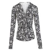 Lyss Aht0226Fa A3K78E Zwart/Wit Top Isabel Marant Étoile , Black , Dam...