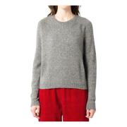 Italiaanse Merinowollen Slim Fit Sweatshirt Roberto Collina , Gray , D...