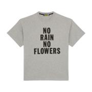 Bloemen Tee - Heren T-Shirt Iuter , Gray , Heren