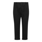 Cropped Trousers Original Vintage , Black , Heren