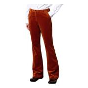 Klassieke broek met uitlopende pijpen Massimo Alba , Orange , Dames
