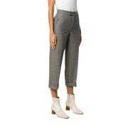 Cropped Trousers Twinset , Gray , Dames