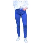 Katy broek met franjezoom Denim Studio , Blue , Dames