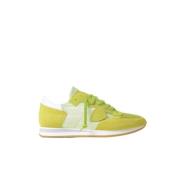 Tricolor Sneakers met Katoenen Veters Philippe Model , Green , Heren