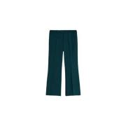 Donkergroene Flared Cropped Broek Twinset , Green , Dames