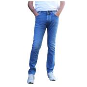 Slim Fit Katoenen Jeans met Stretch Jacob Cohën , Blue , Heren
