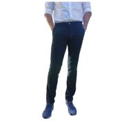 Slim Fit Corduroy Chino Broek Mason's , Blue , Heren