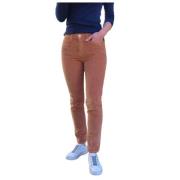 Eryn Corduroy Slim Broek Islow , Brown , Dames