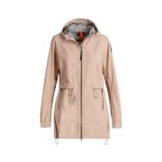 Parka jas met capuchon en waterdichte afwerking Parajumpers , Pink , D...