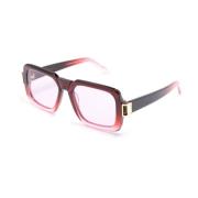 Rode Faded Burgundy Zonnebril Marni , Red , Dames