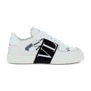 Leren sneakers met geperforeerd detail Valentino Garavani , White , He...