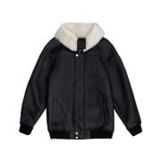 Kawa Merino Lamsvacht Shearling Jas Just Things we Like , Black , Dame...