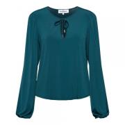 Vrouwelijke blousetop in donkerblauw &Co Woman , Green , Dames