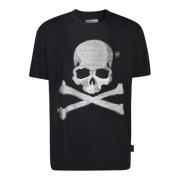 Zwarte T-shirts en Polos Philipp Plein , Black , Heren