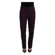 Paarse Katoenen Tapered Broek Bencivenga , Purple , Dames