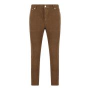 Slim Fit Corduroy Broek Department Five , Brown , Heren