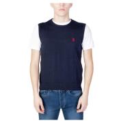 Heren Cashmere Gilet U.s. Polo Assn. , Blue , Heren