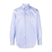 Italiaans Katoenen Shirt Xacus , Blue , Heren