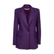 Paarse Spezia Blazer met knoopsluiting Iblues , Purple , Dames