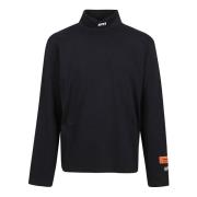 Geborduurde coltrui T-shirt Heron Preston , Black , Heren