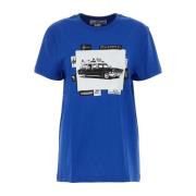 Elektrisch blauw katoenen T-shirt A.p.c. , Blue , Dames