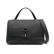 Tas met gehamerd patroon en verstelbare riem Zanellato , Black , Dames