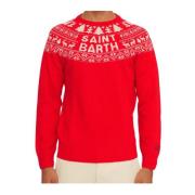 Stijlvolle Sweaters voor Heren MC2 Saint Barth , Red , Heren