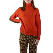 Cashmere Wol Coltrui Aw23 Maliparmi , Orange , Dames