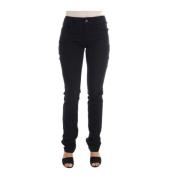 Zwarte Regular Fit Denim Jeans John Galliano , Black , Dames