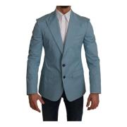 Blue Slim Fit Coat Jacket Martini Blazer Dolce & Gabbana Pre-owned , B...