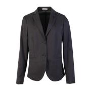 Grey Pinstripe Wool Jacket Lardini , Gray , Dames