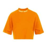 Geborduurd katoenen T-shirt Pharmacy Industry , Orange , Dames