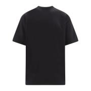 Zwart Gewatteerd Katoenen T-Shirt met Geborduurd Logo 44 Label Group ,...