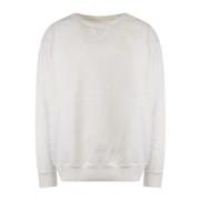 Witte Katoenen Crew-neck Sweatshirt Ss23 Maison Margiela , White , Her...