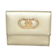 Pre-owned Leather wallets Salvatore Ferragamo Pre-owned , Yellow , Dam...