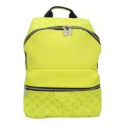 Pre-owned Leather backpacks Louis Vuitton Vintage , Yellow , Dames