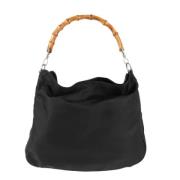 Tweedehands Zwarte Synthetische Gucci Bambus Tas Gucci Vintage , Black...