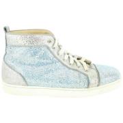 Pre-owned Leather sneakers Christian Louboutin Pre-owned , Blue , Here...