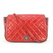 Tweedehands Schoudertas Chanel Vintage , Red , Dames