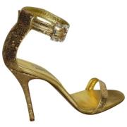 Pre-owned Sandalen Manolo Blahnik Pre-owned , Yellow , Dames